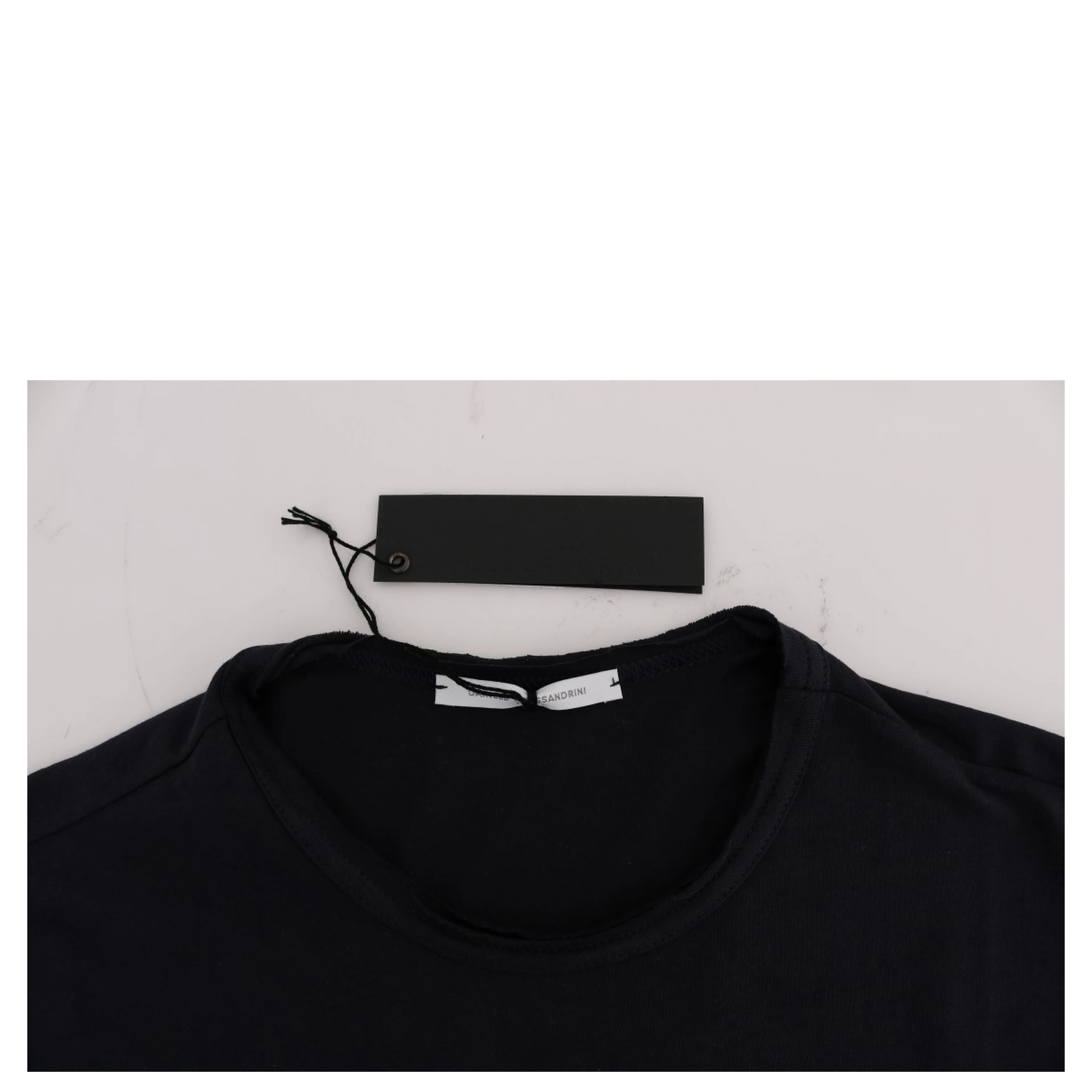 Blue Cotton Crewneck T-Shirt