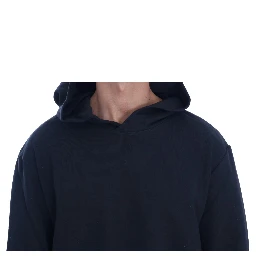 Black Gym Casual Hooded Cotton Sweater