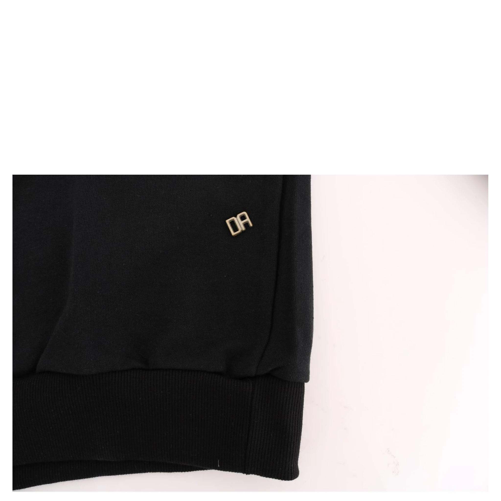 Black Gym Casual Hooded Cotton Sweater