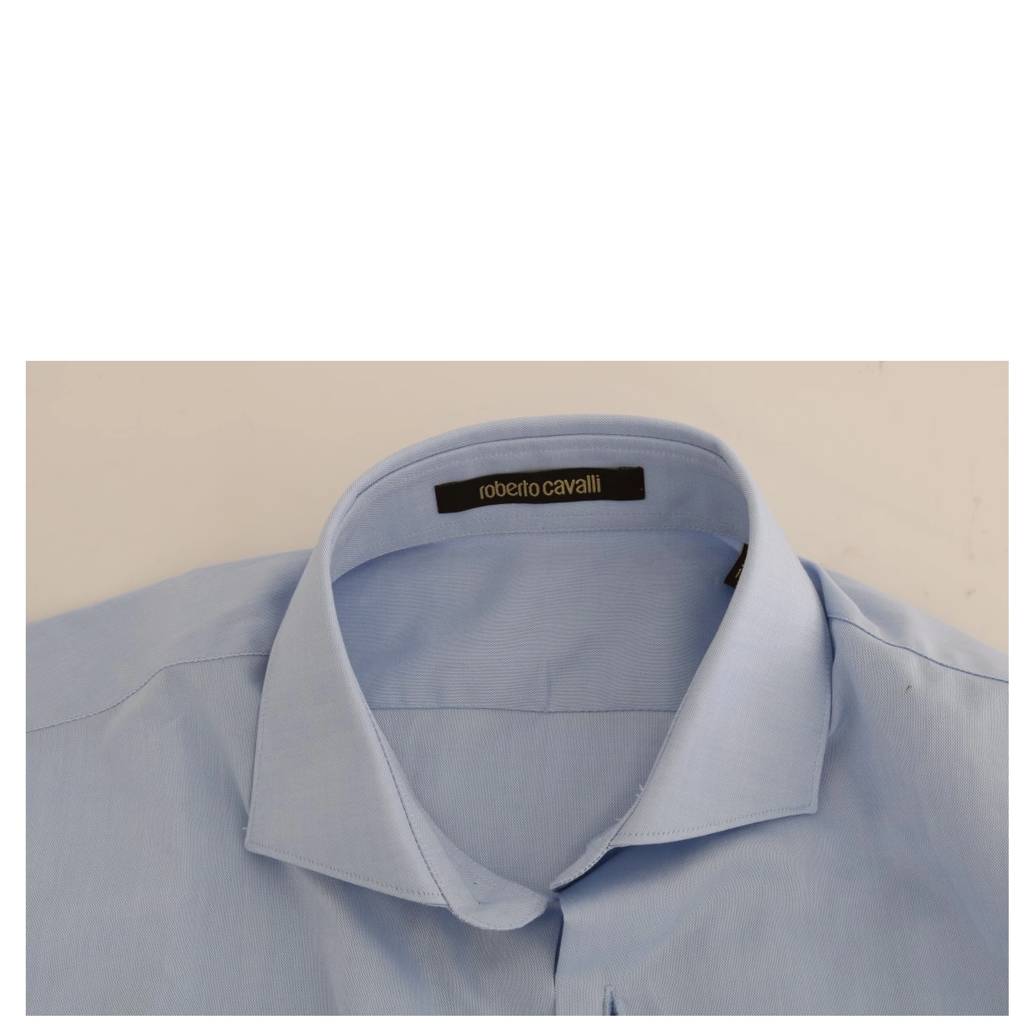 Light Blue Cotton Slim Fit Dress Shirt