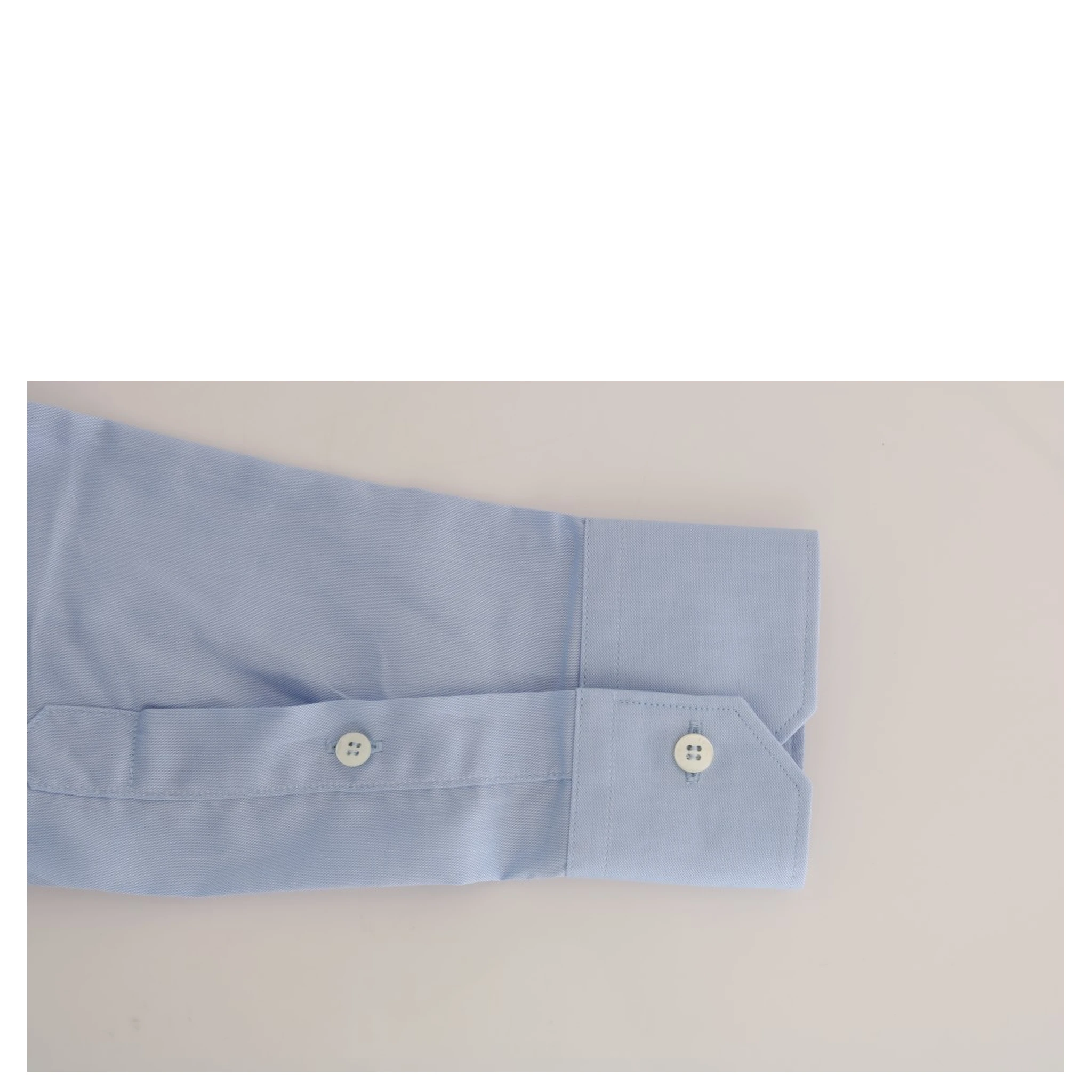 Light Blue Cotton Slim Fit Dress Shirt