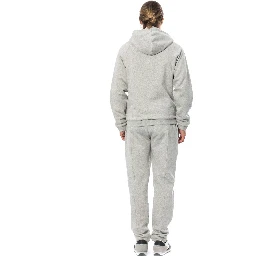 Gray Cotton Hooded Sweatsuit