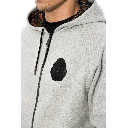 Gray Cotton Hooded Sweatsuit