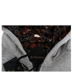 Gray Cotton Hooded Sweatsuit