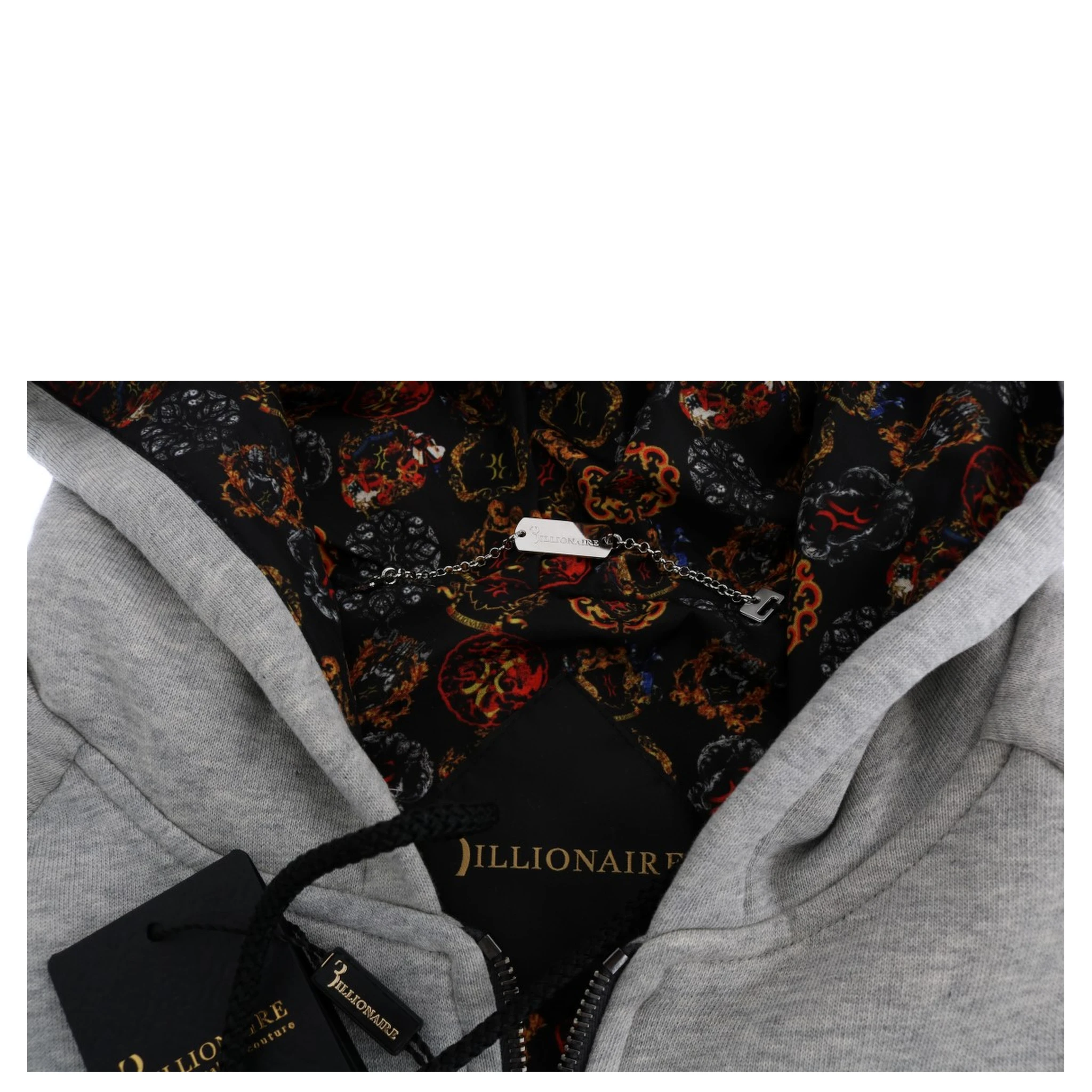 Gray Cotton Hooded Sweatsuit