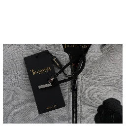 Gray Cotton Hooded Sweatsuit