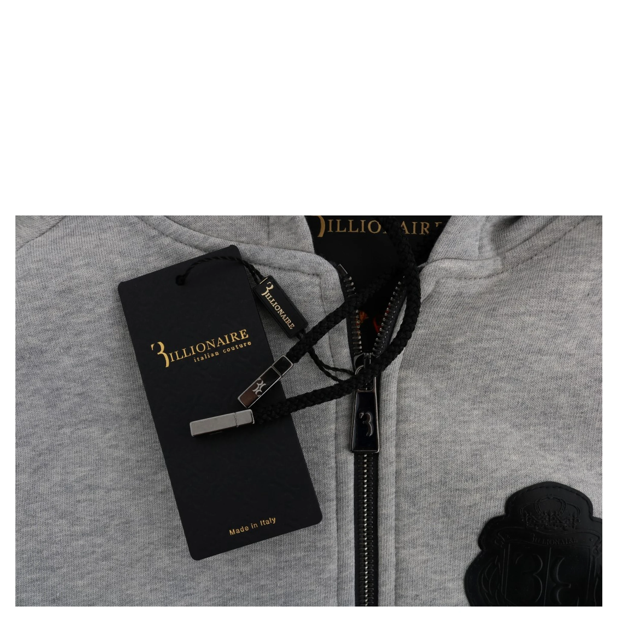 Gray Cotton Hooded Sweatsuit