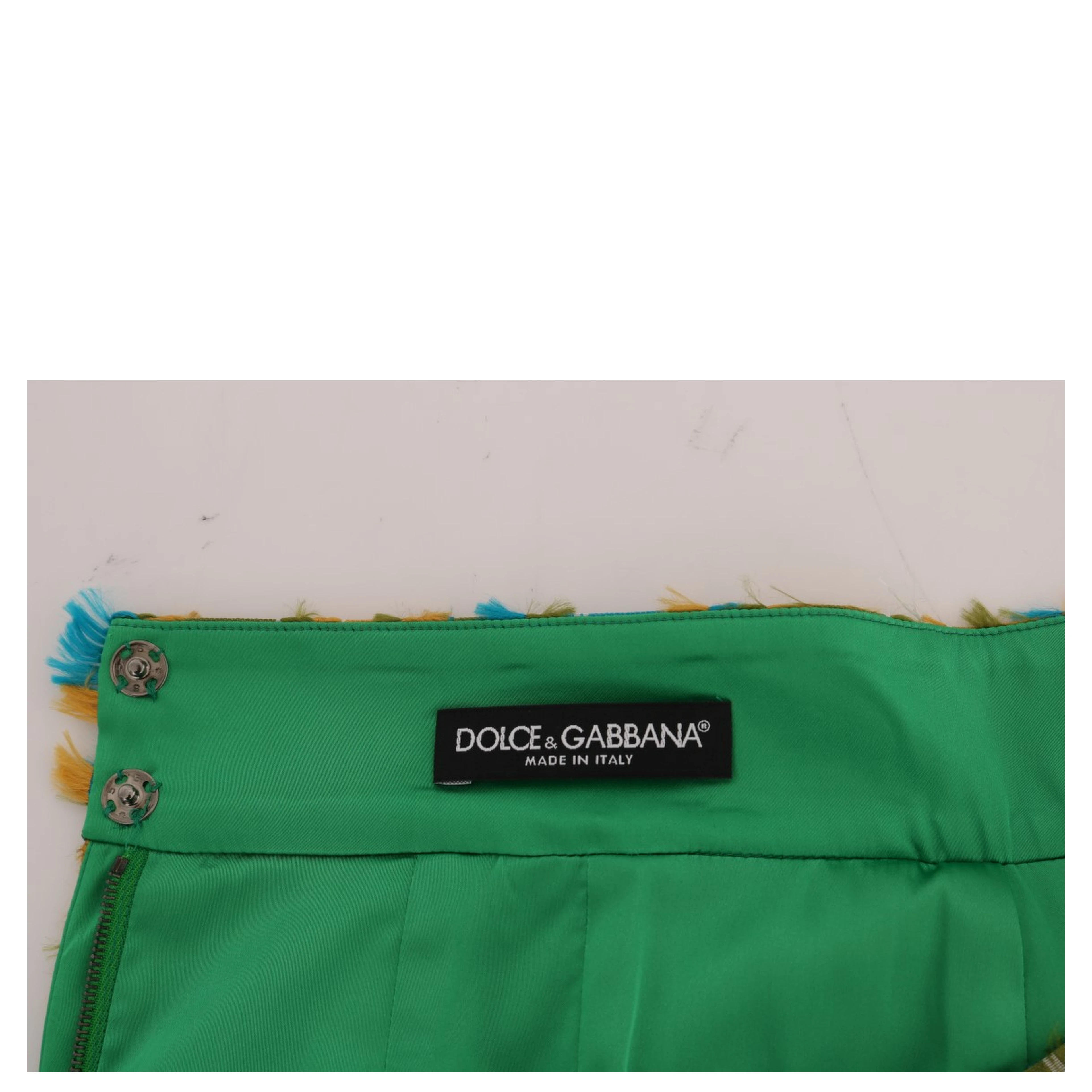 Multicolor Jacquard Straight Pencil Skirt