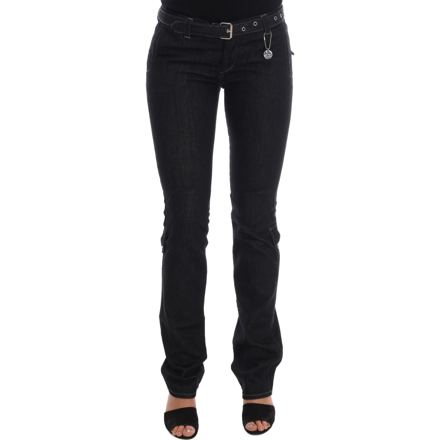 Blue Cotton Stretch Slim Fit Jeans