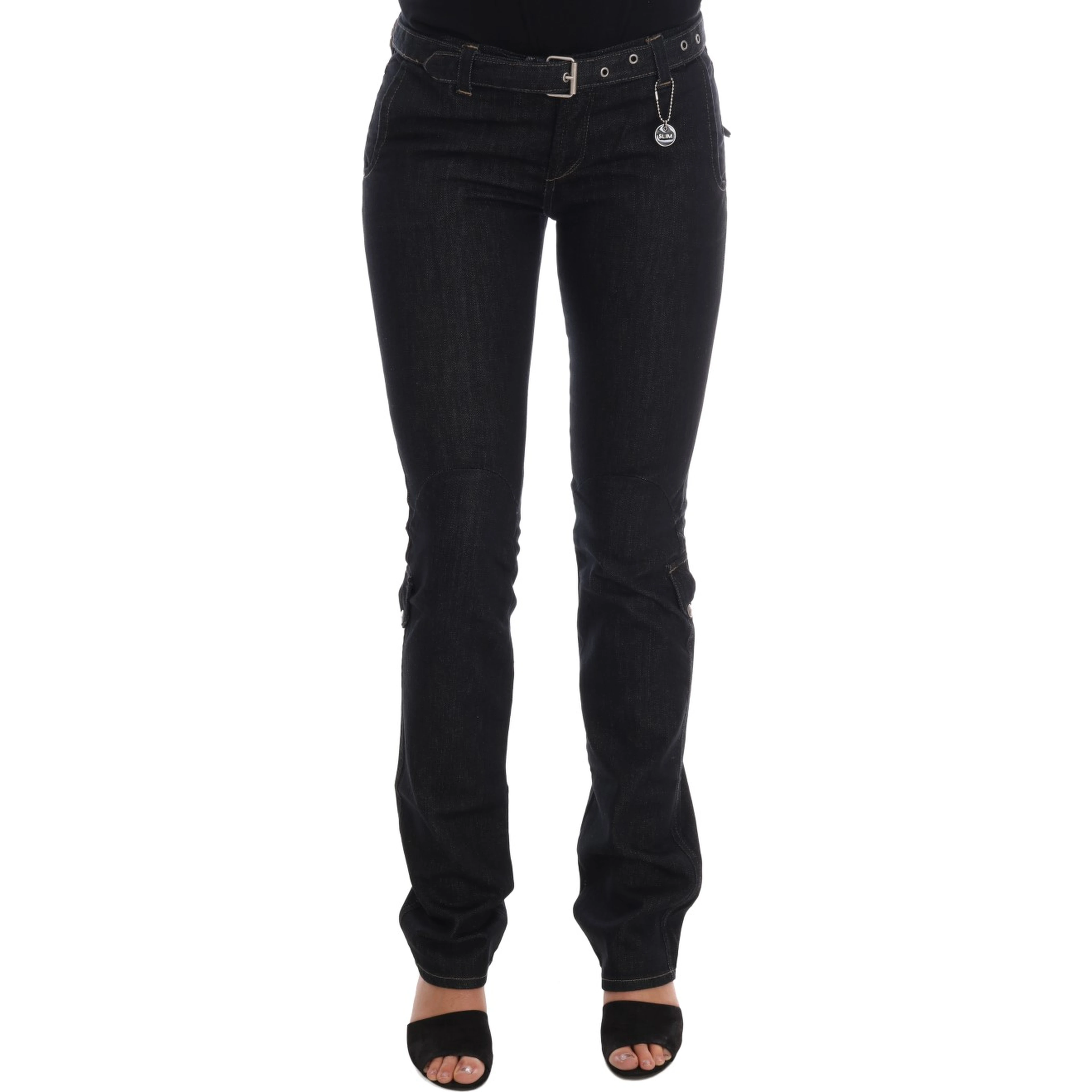 Blue Cotton Stretch Slim Fit Jeans