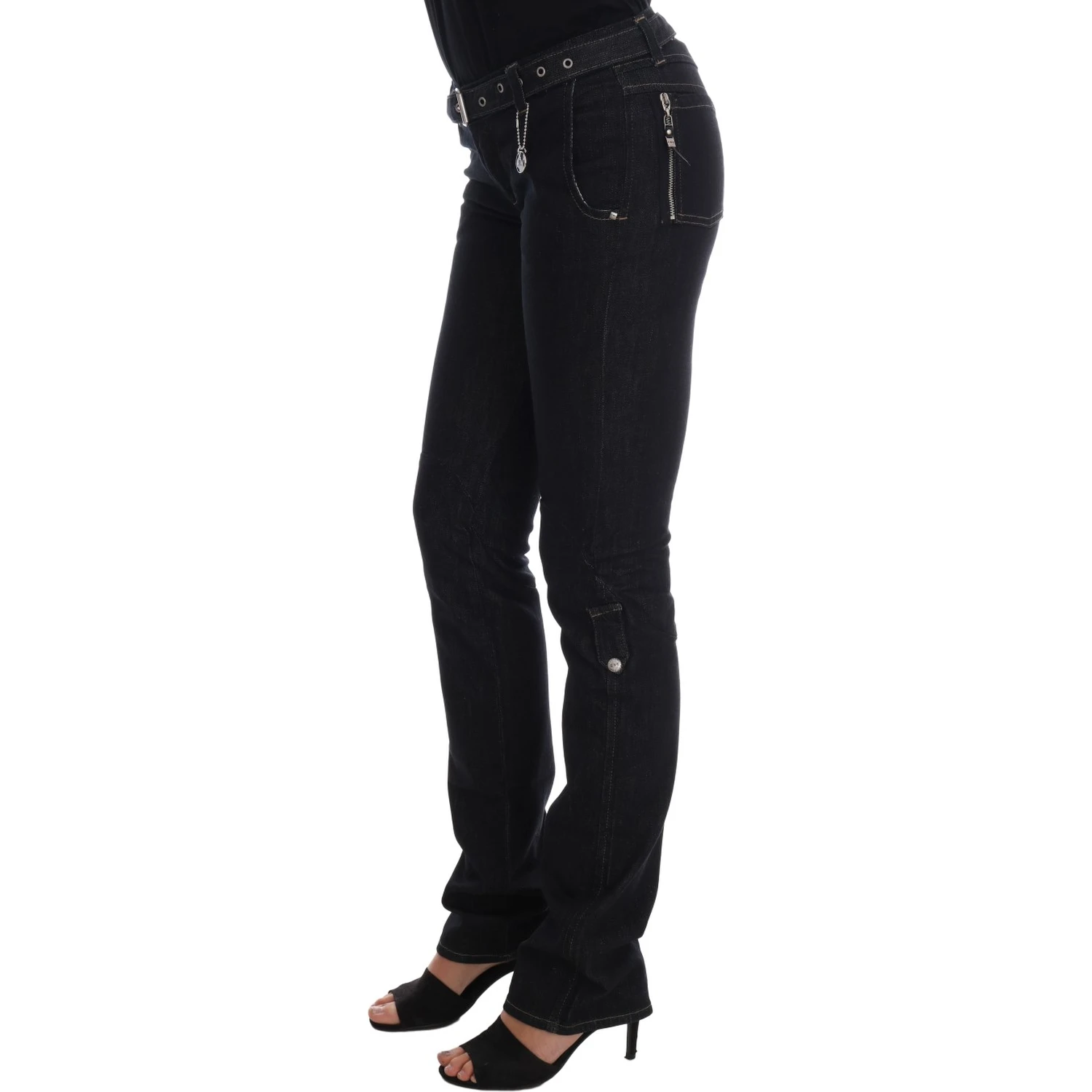 Blue Cotton Stretch Slim Fit Jeans