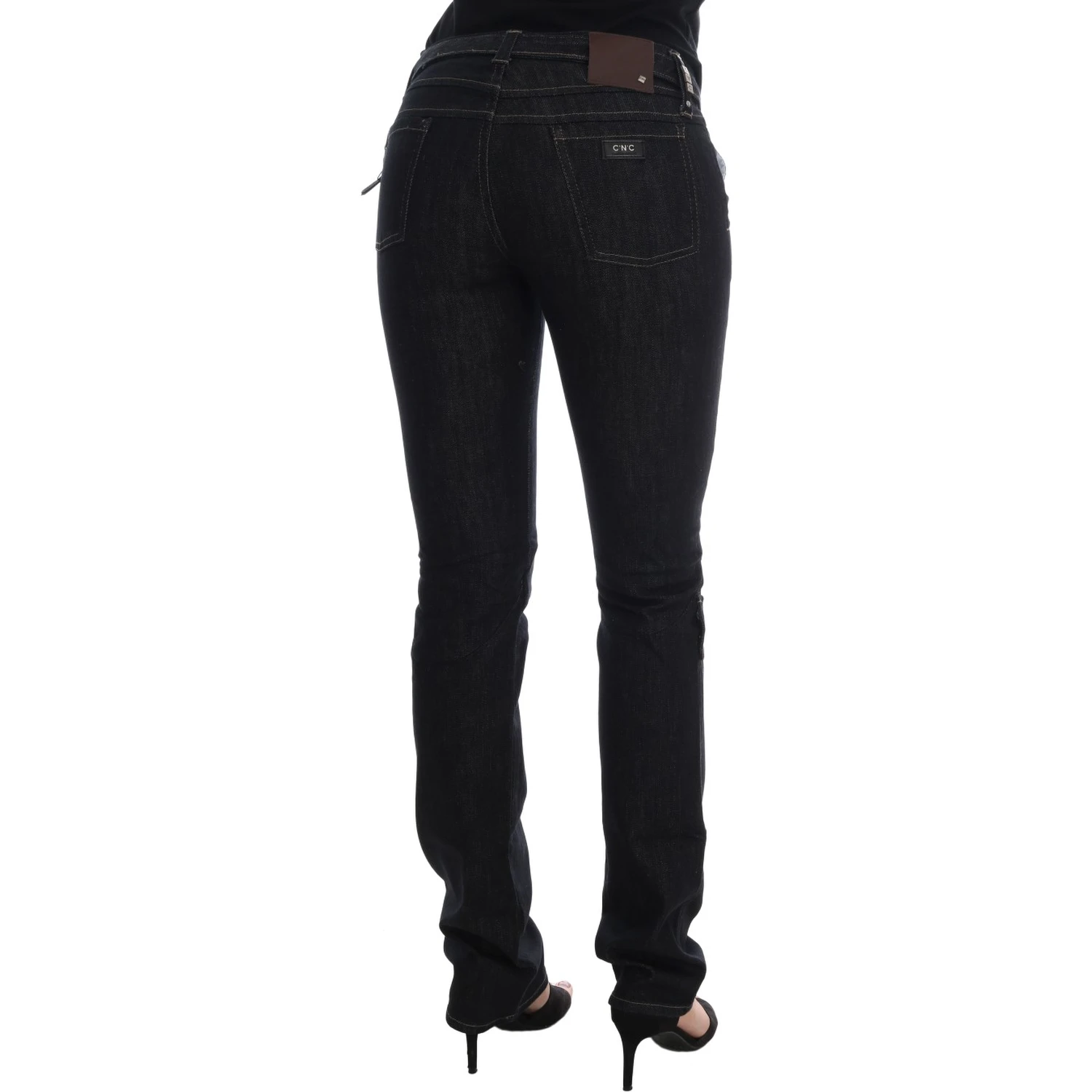Blue Cotton Stretch Slim Fit Jeans