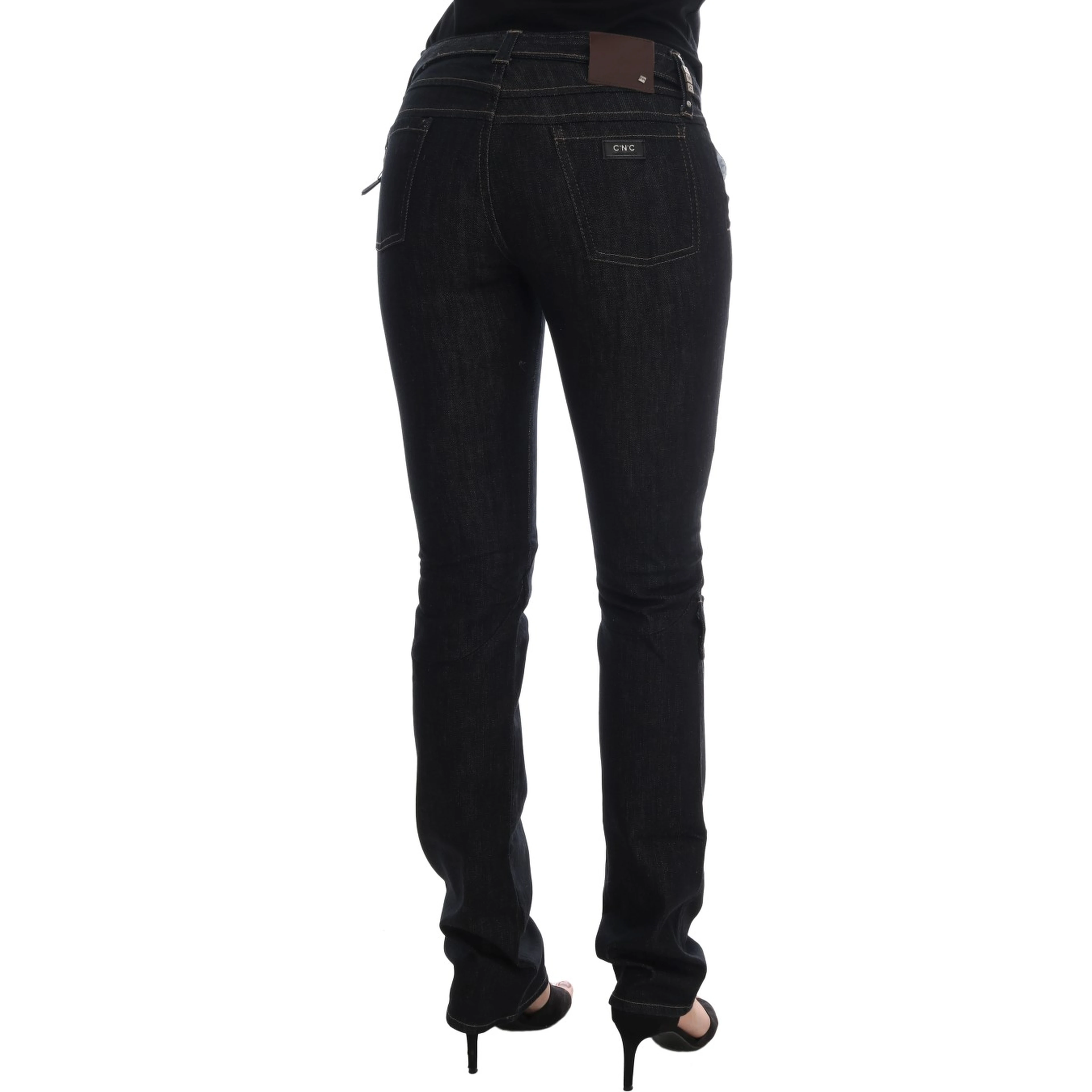 Blue Cotton Stretch Slim Fit Jeans