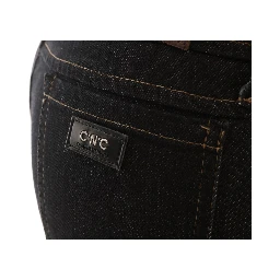 Blue Cotton Stretch Slim Fit Jeans
