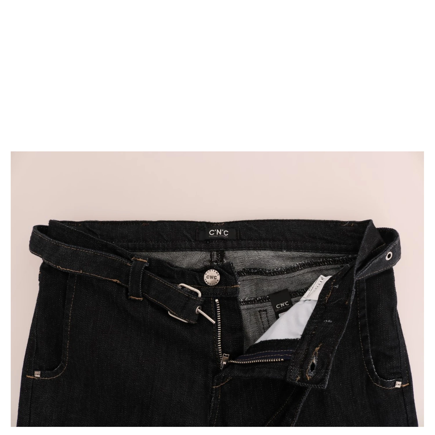 Blue Cotton Stretch Slim Fit Jeans