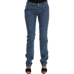 Blue Wash Cotton Slim Denim Jeans