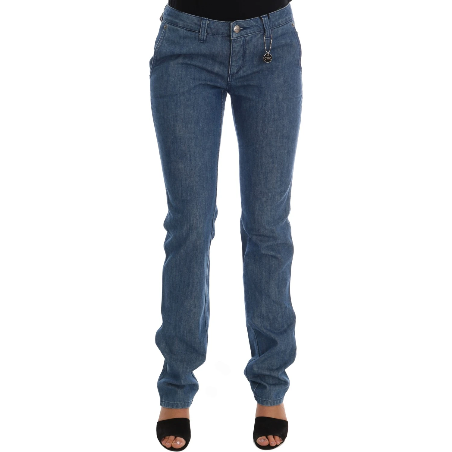 Blue Wash Cotton Slim Denim Jeans