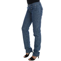 Blue Wash Cotton Slim Denim Jeans