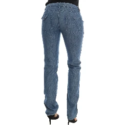 Blue Wash Cotton Slim Denim Jeans
