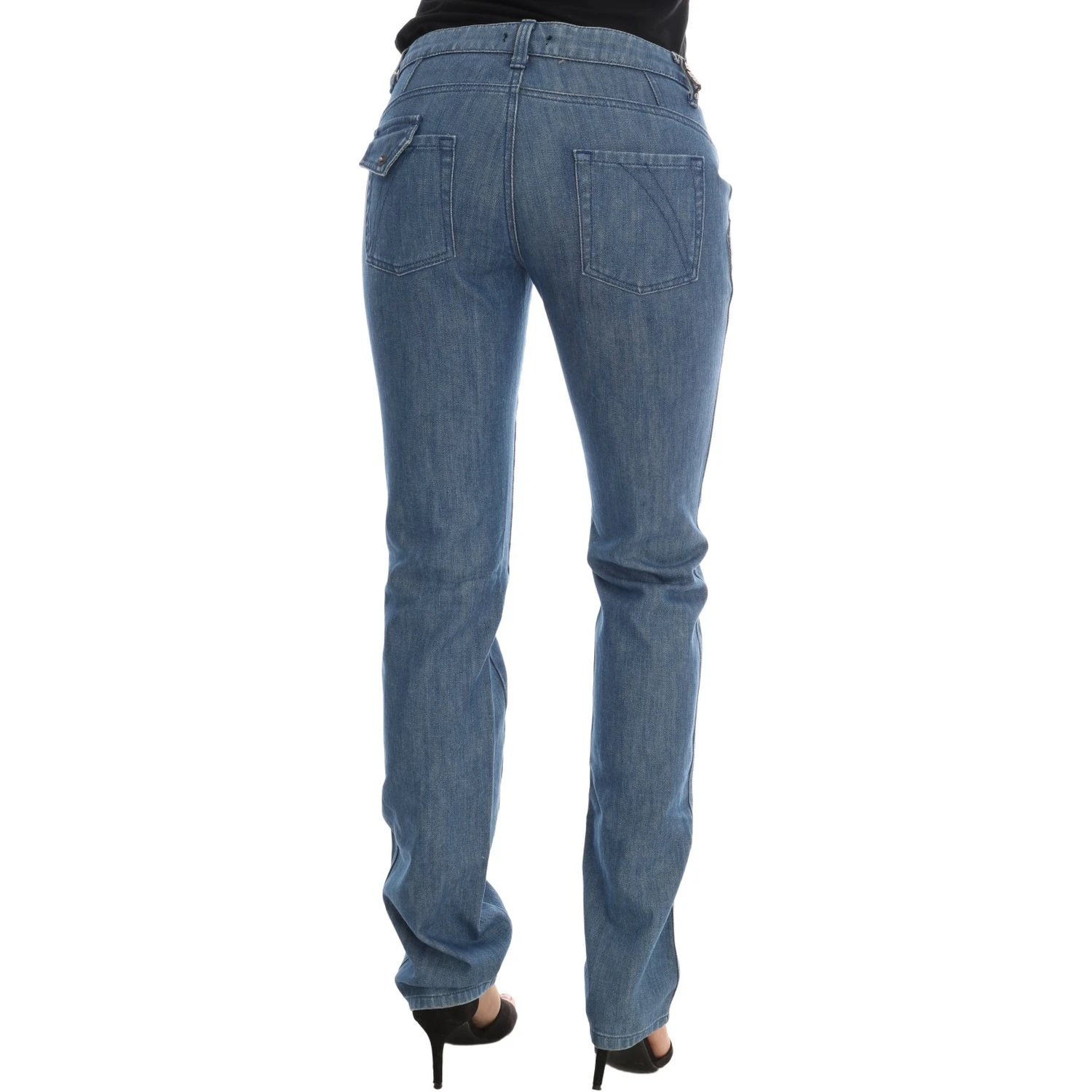 Blue Wash Cotton Slim Denim Jeans