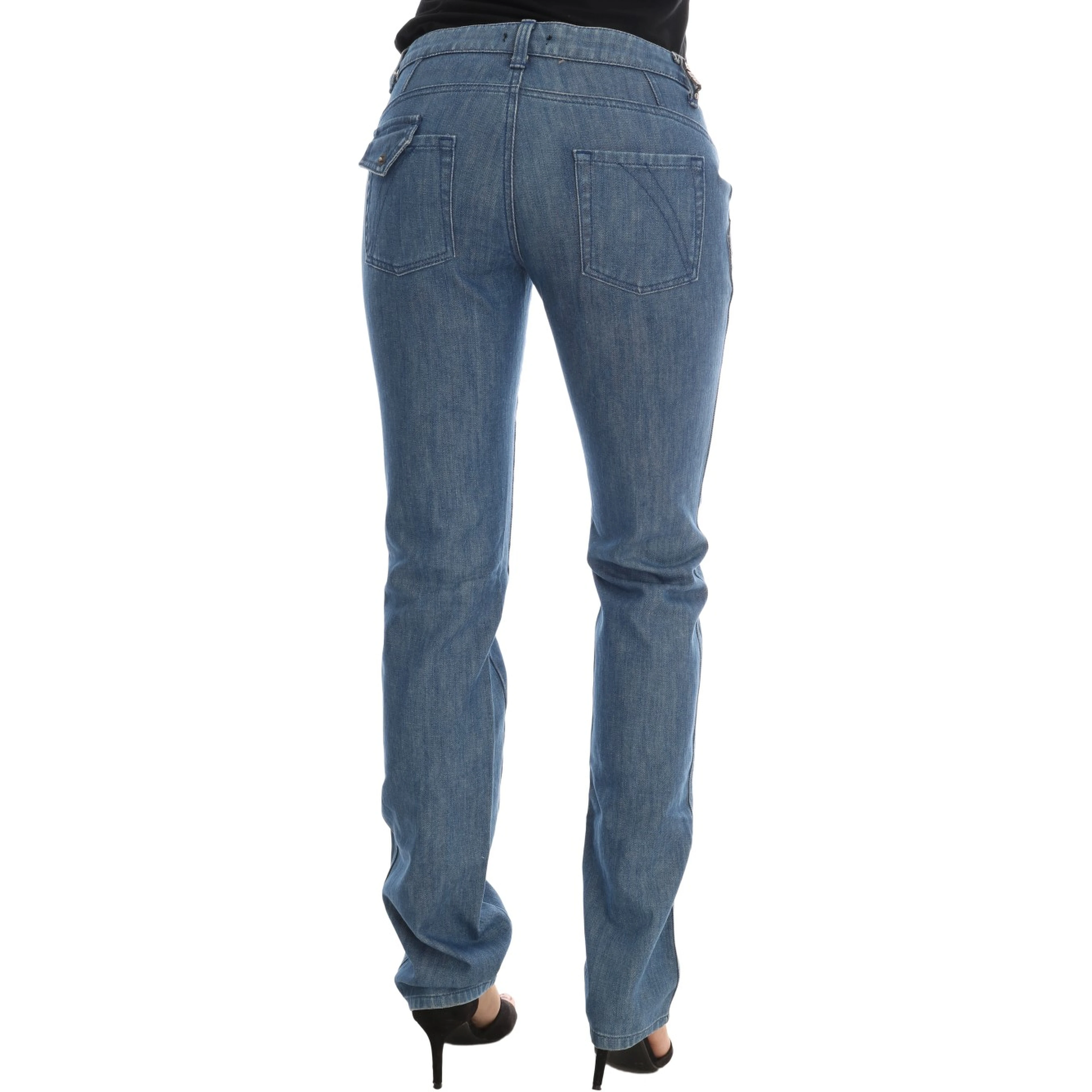 Blue Wash Cotton Slim Denim Jeans