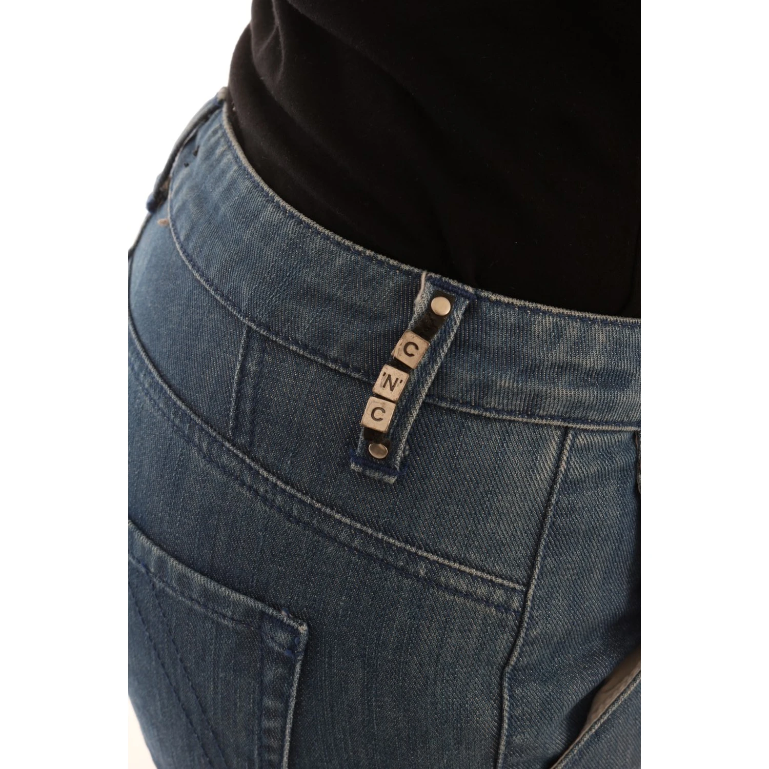 Blue Wash Cotton Slim Denim Jeans
