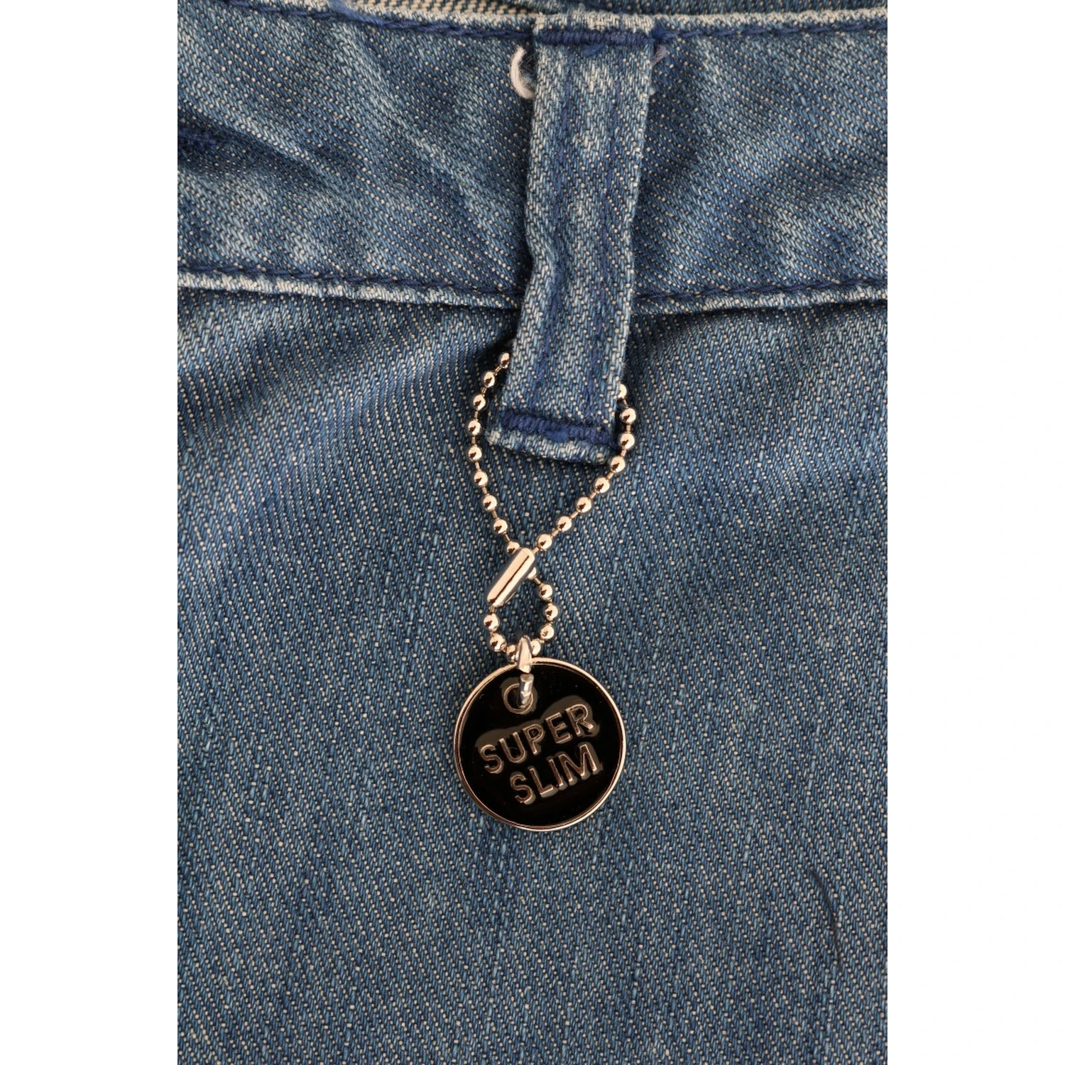 Blue Wash Cotton Slim Denim Jeans