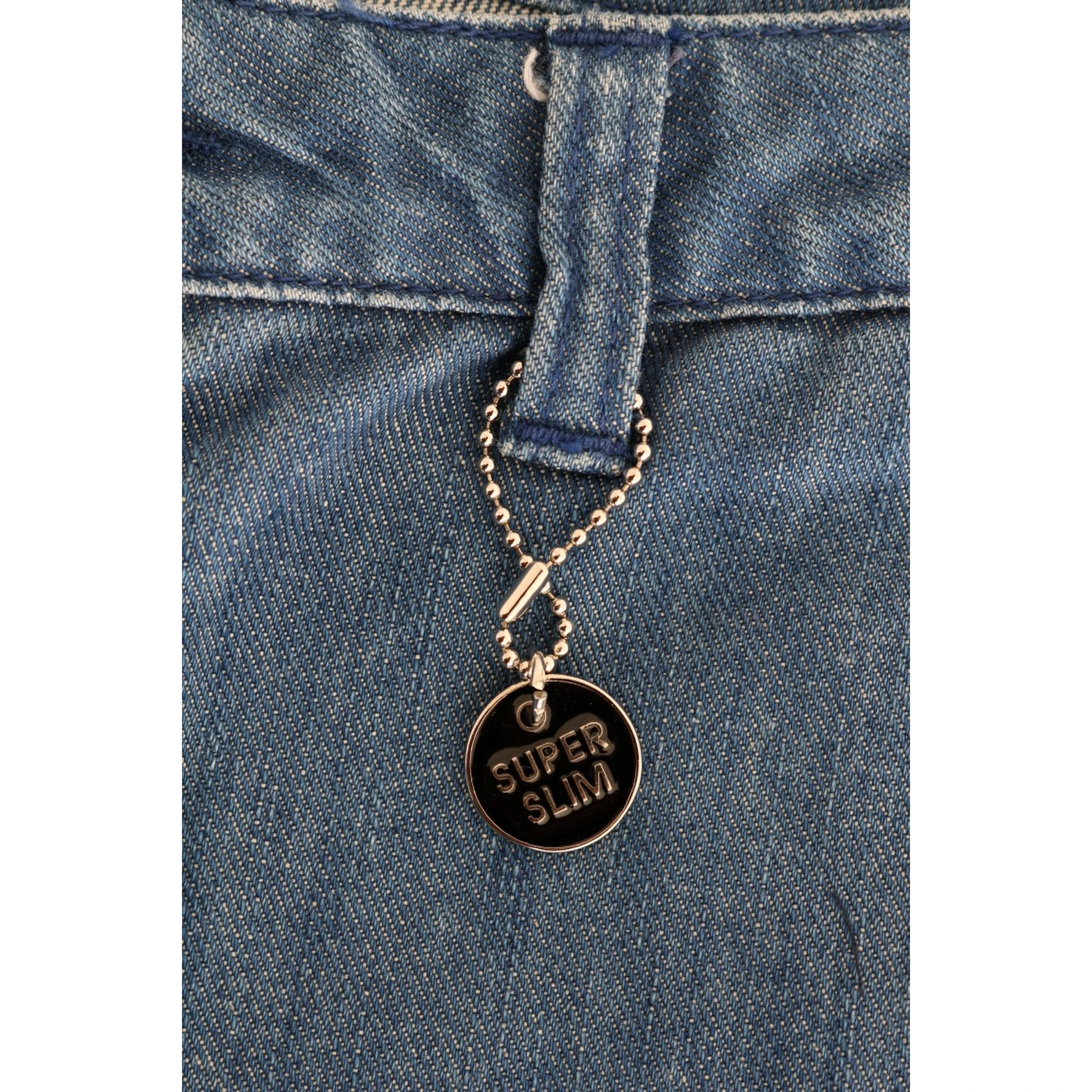 Blue Wash Cotton Slim Denim Jeans