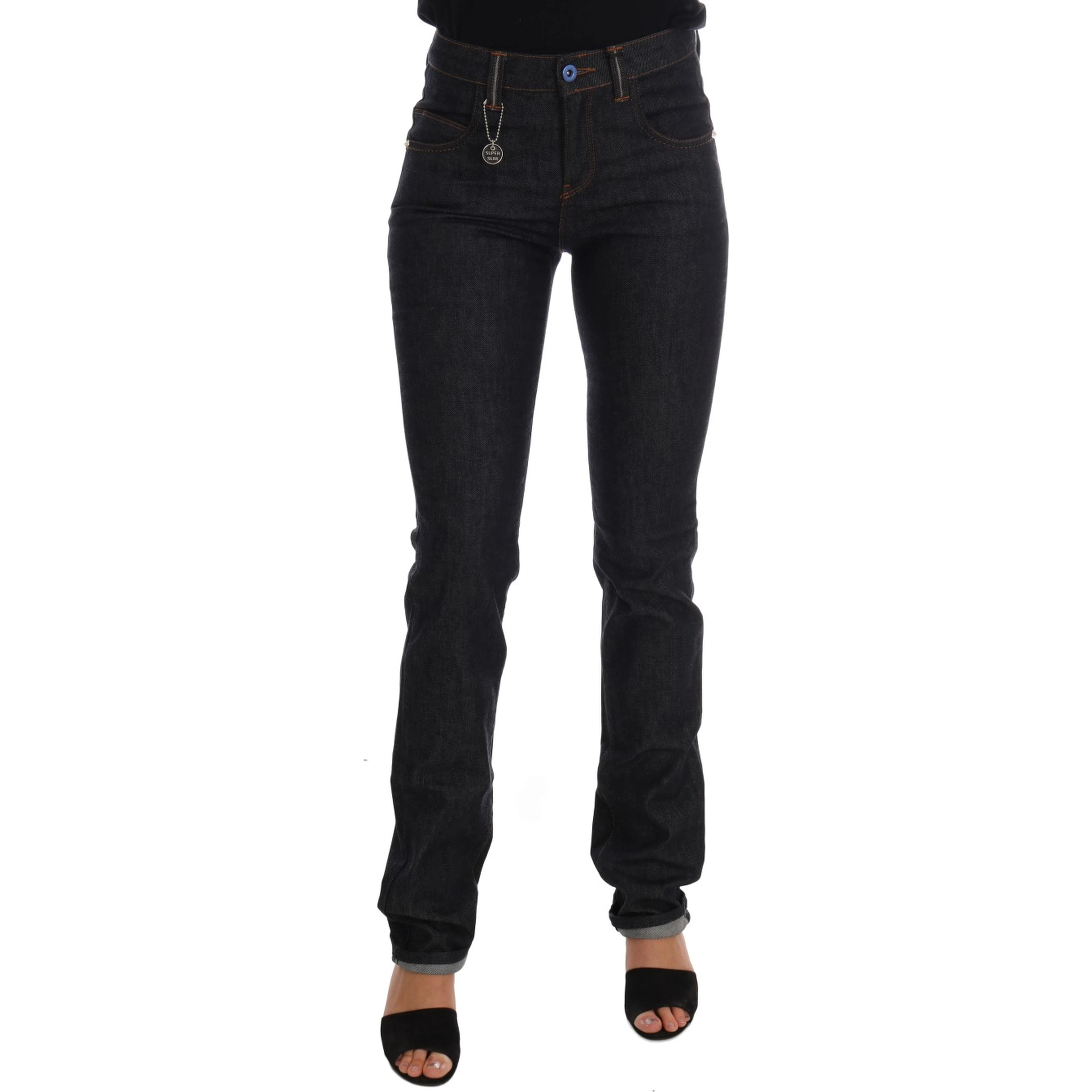 Blue Cotton Stretch Slim Fit Jeans