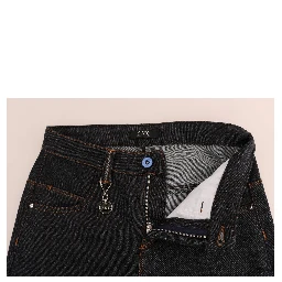 Blue Cotton Stretch Slim Fit Jeans