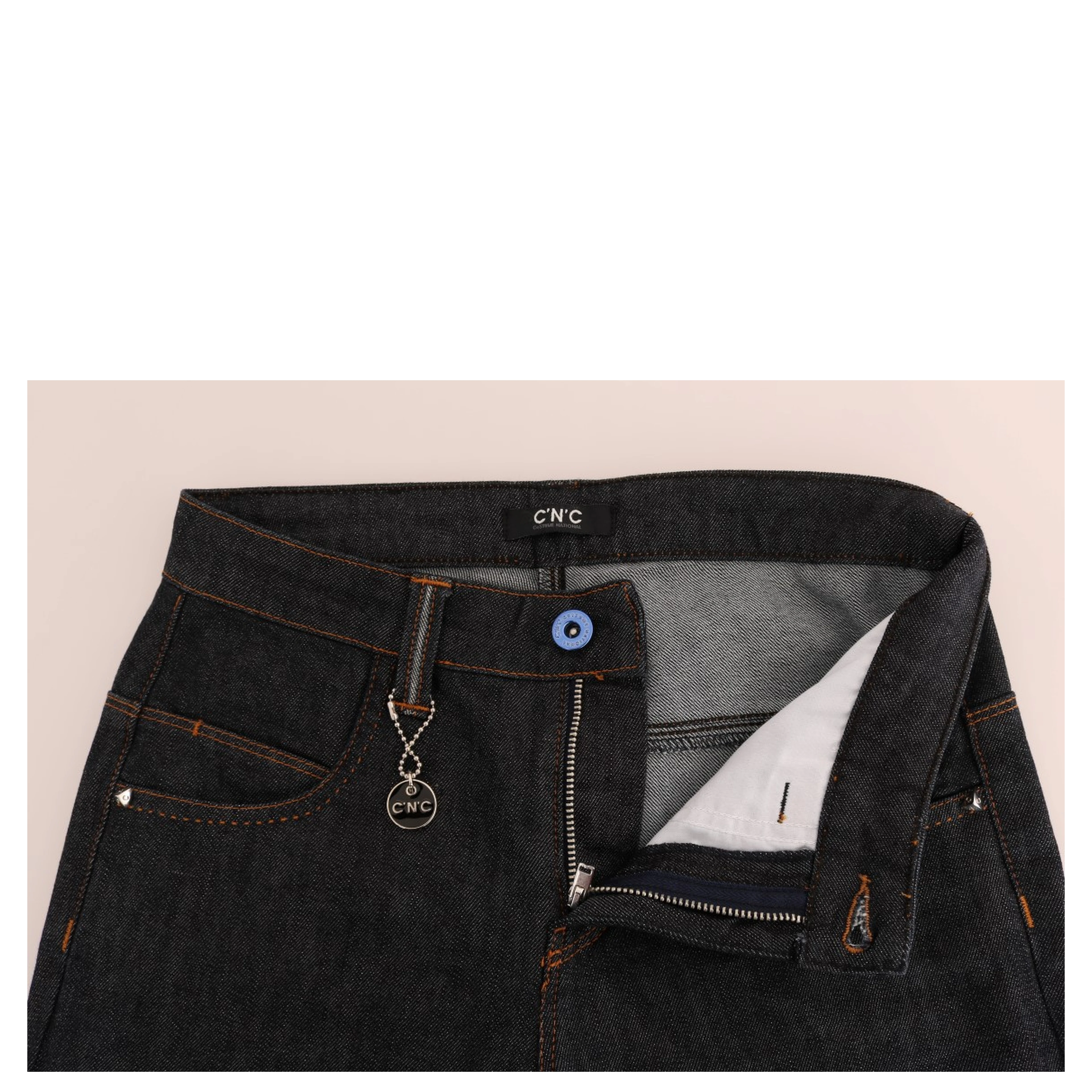 Blue Cotton Stretch Slim Fit Jeans