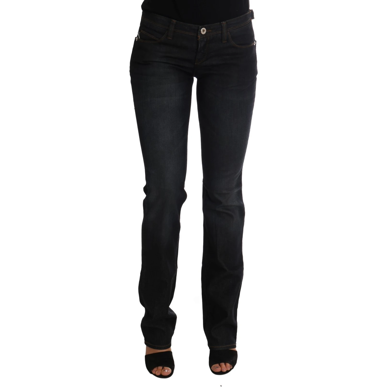 Dark Blue Cotton Slim Fit Jeans