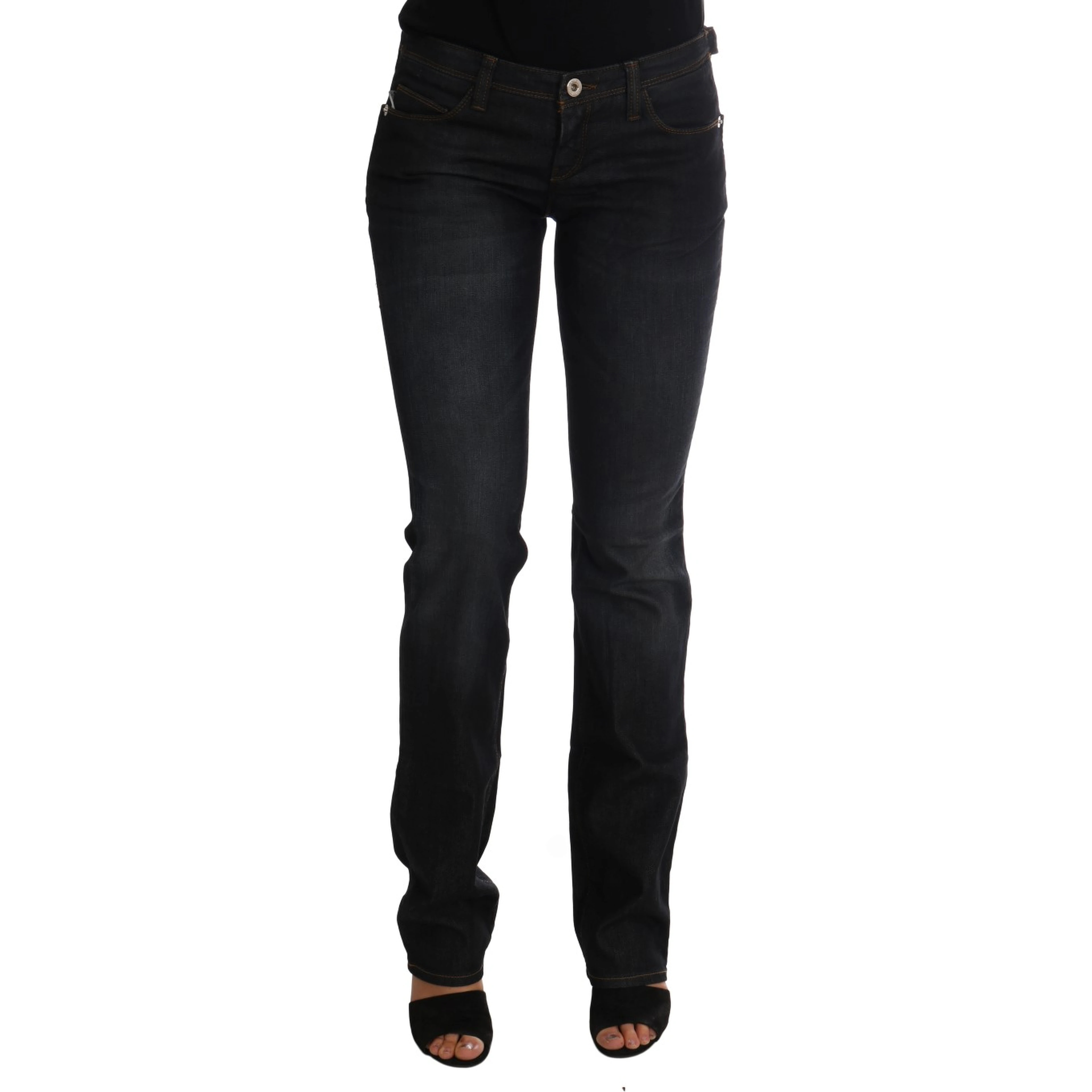 Dark Blue Cotton Slim Fit Jeans