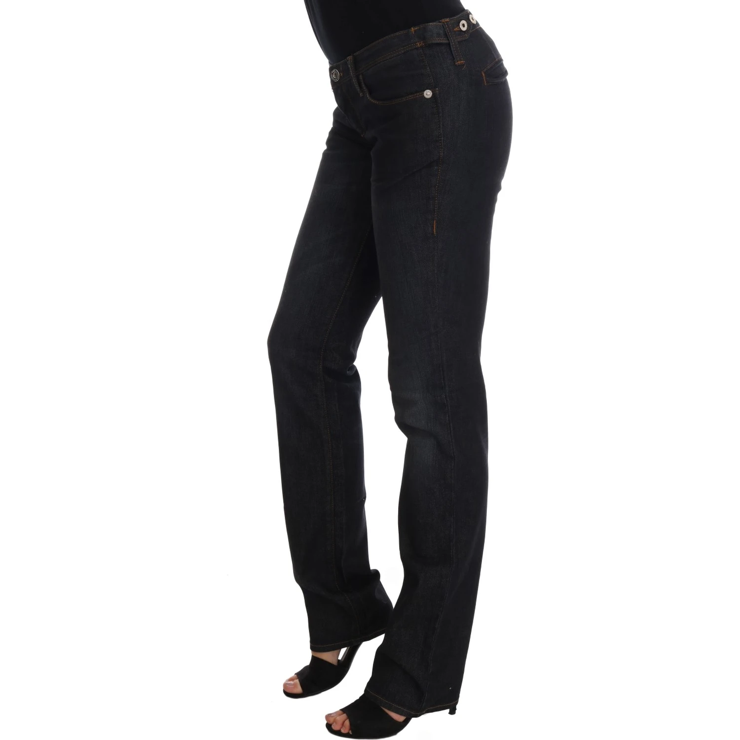 Dark Blue Cotton Slim Fit Jeans