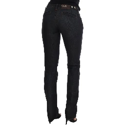 Dark Blue Cotton Slim Fit Jeans