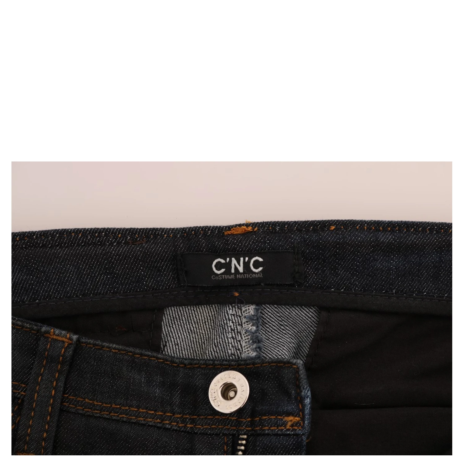 Dark Blue Cotton Slim Fit Jeans