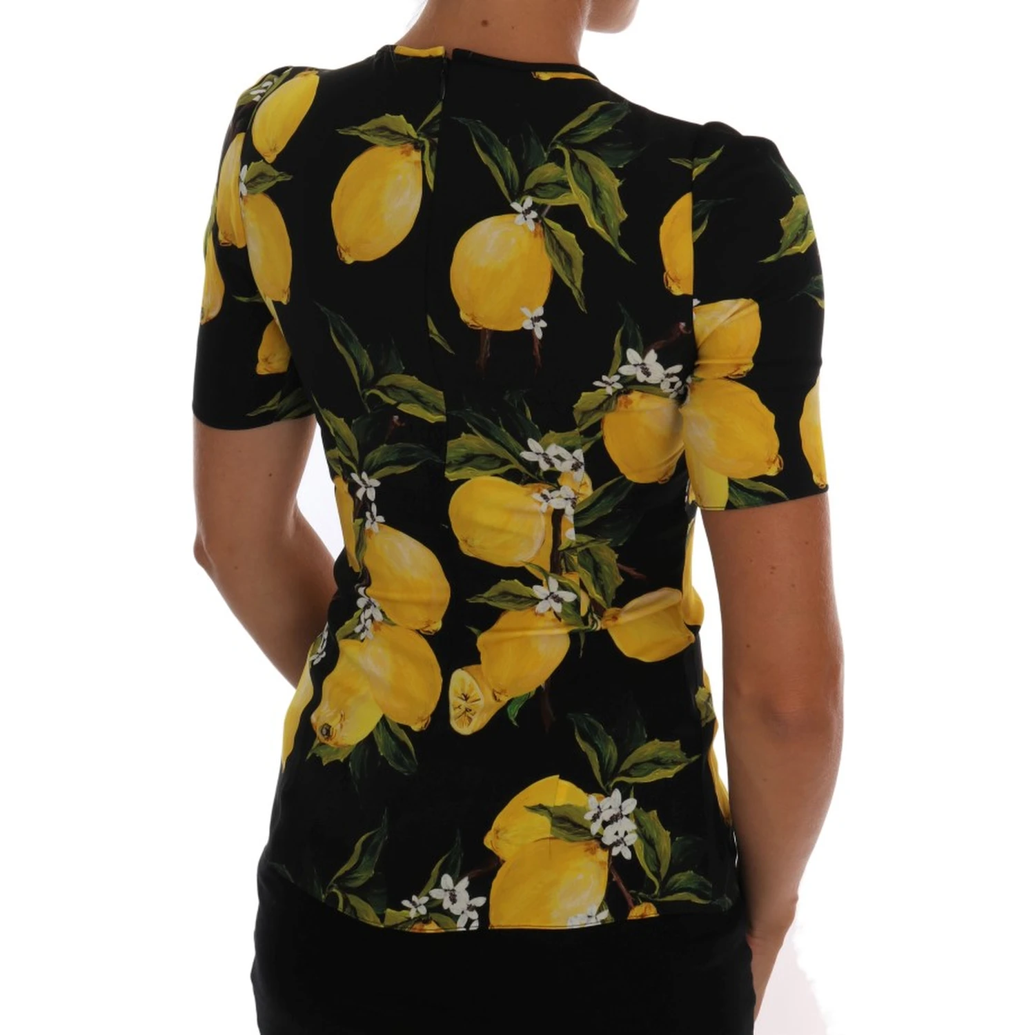 Multicolor Lemon Silk Stretch T-Shirt