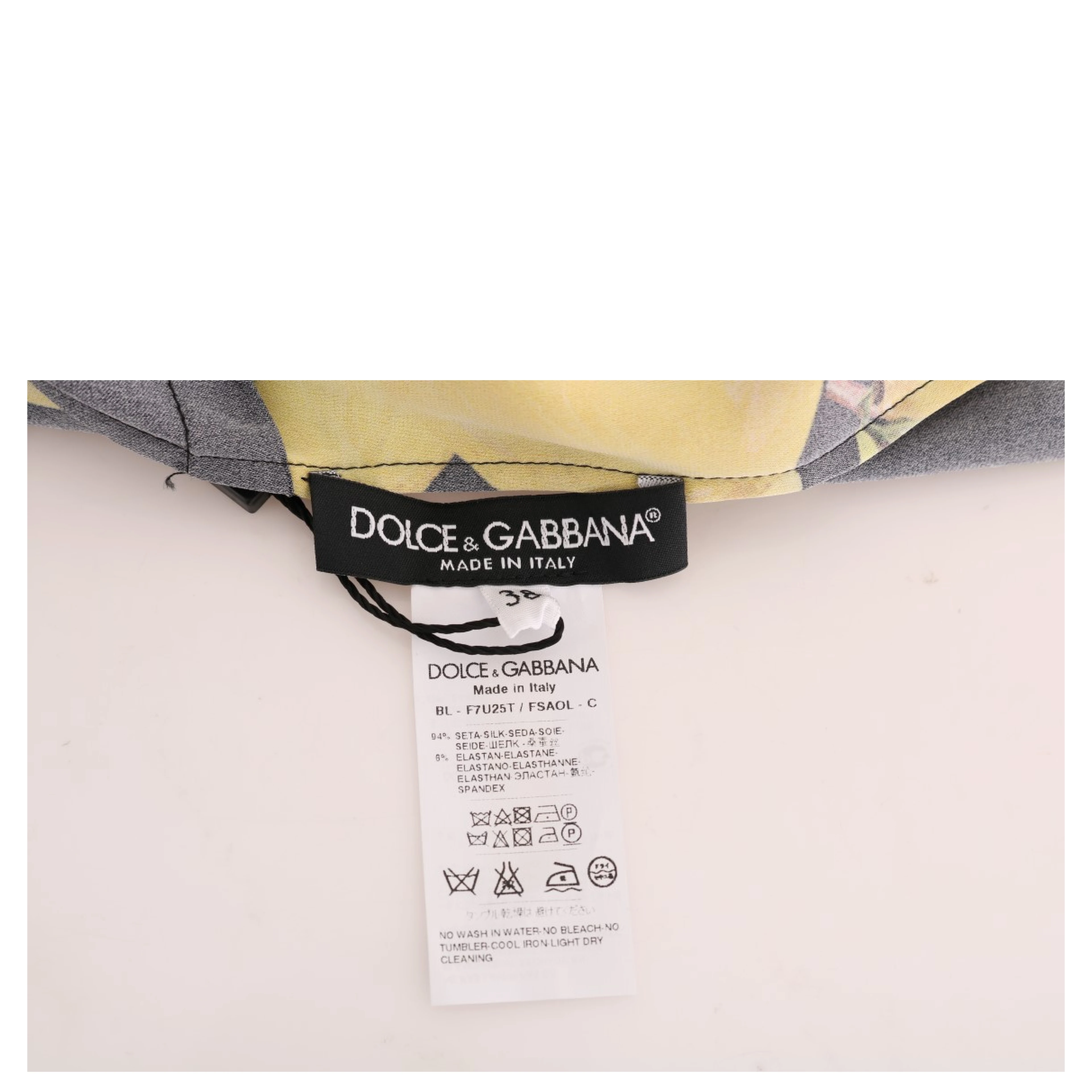Multicolor Lemon Silk Stretch T-Shirt