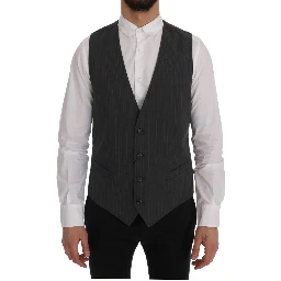 Gray STAFF Cotton Striped Vest