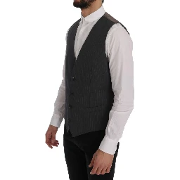 Gray STAFF Cotton Striped Vest