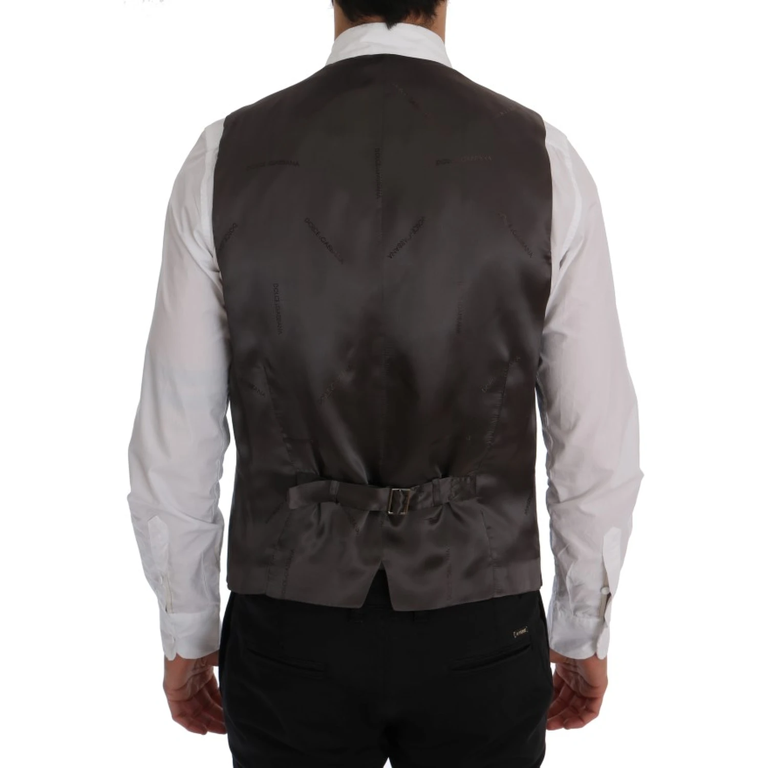 Gray STAFF Cotton Striped Vest