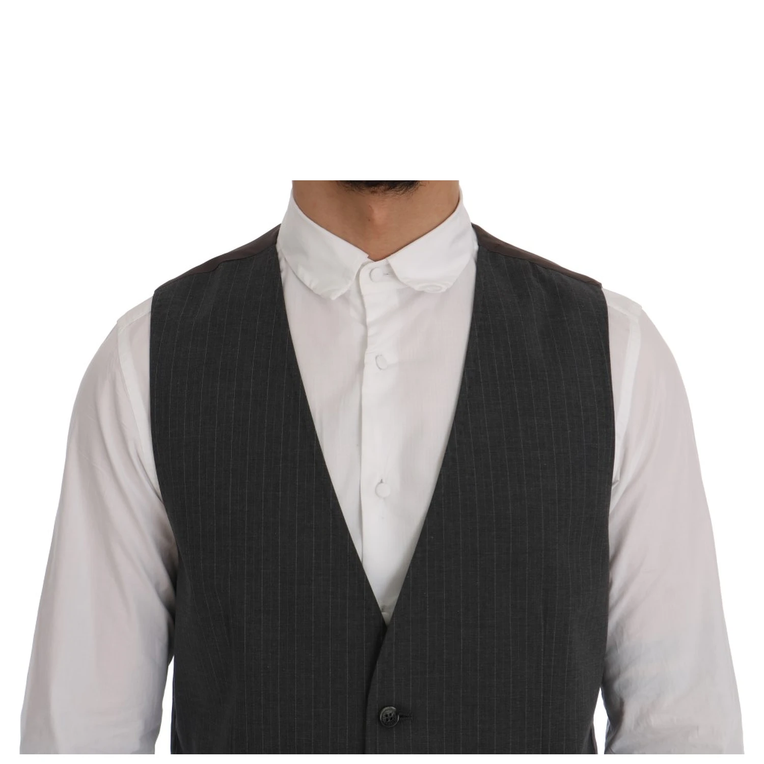 Gray STAFF Cotton Striped Vest