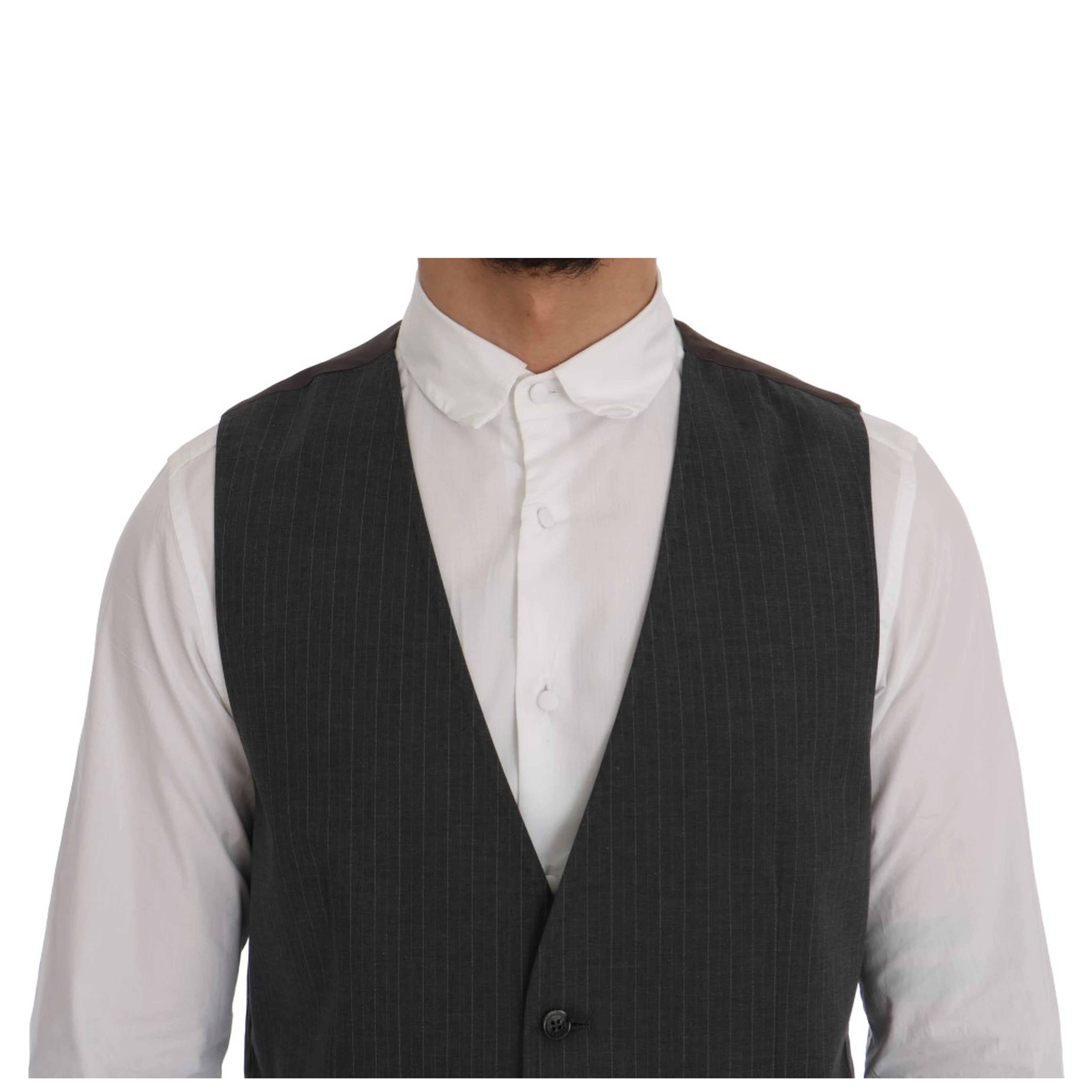 Gray STAFF Cotton Striped Vest