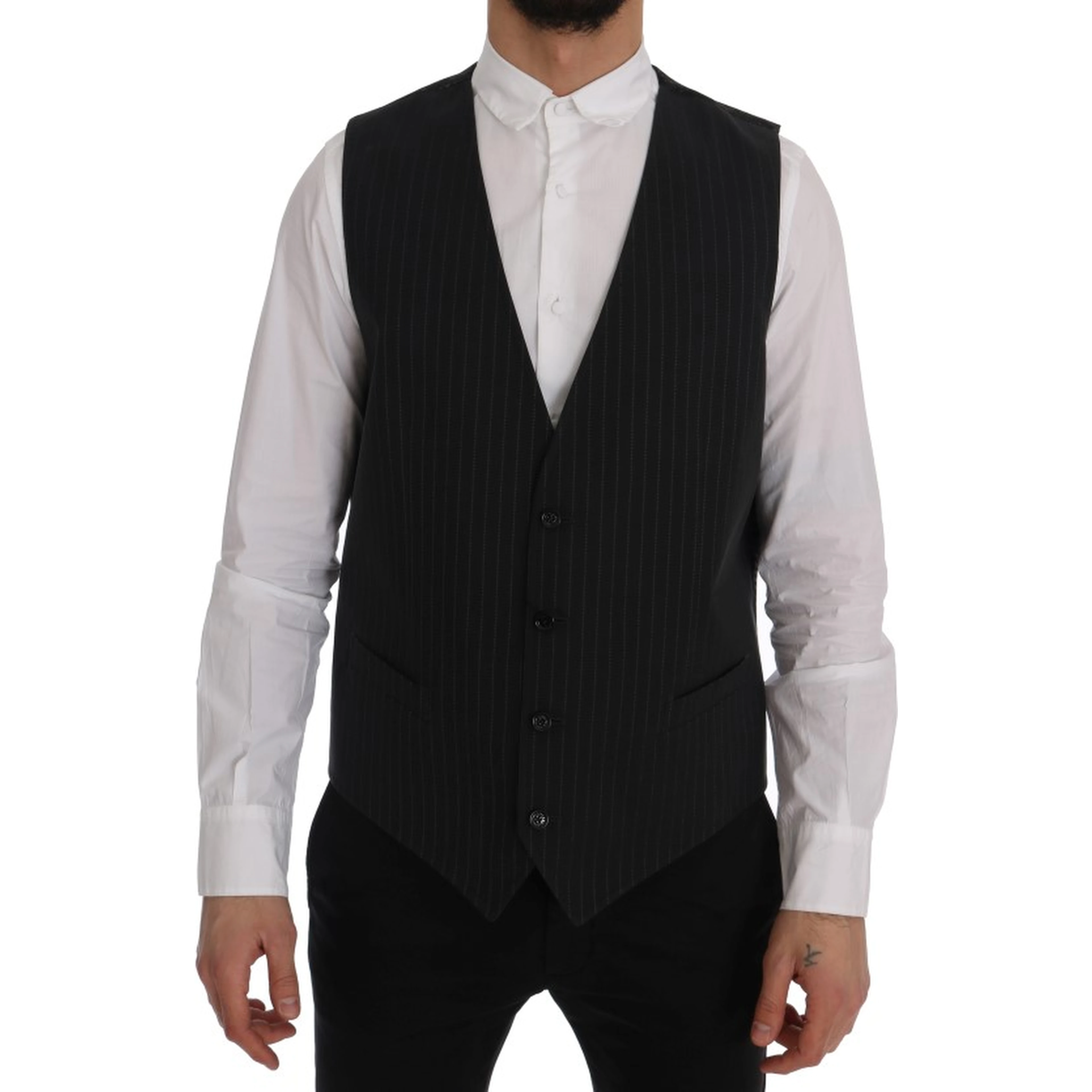 Gray STAFF Cotton Striped Vest