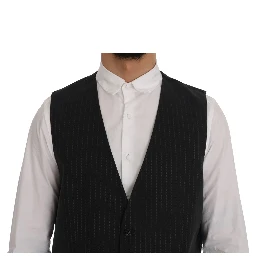 Gray STAFF Cotton Striped Vest