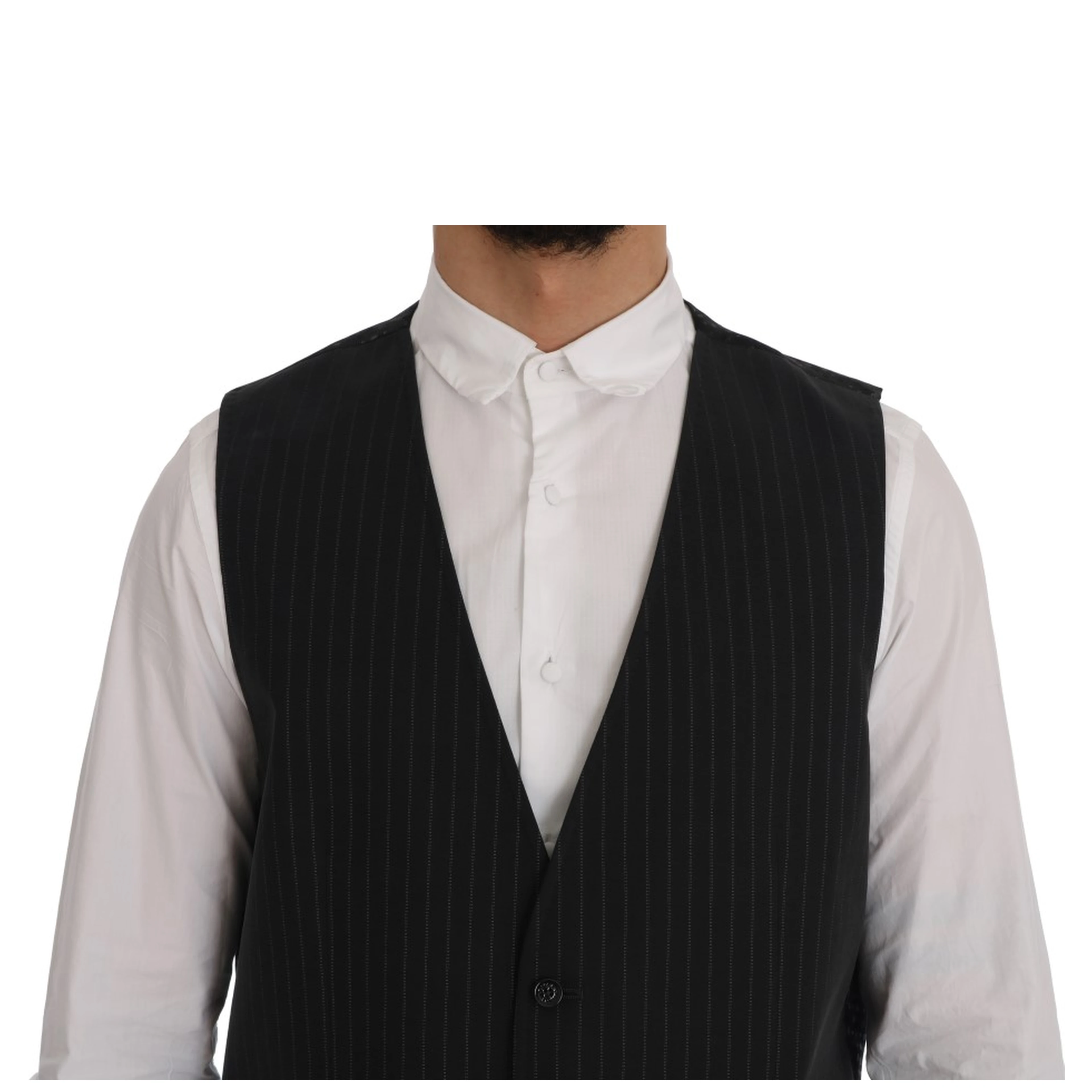 Gray STAFF Cotton Striped Vest