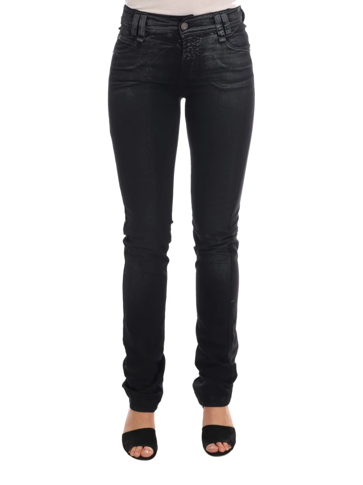 Gray Wash Cotton Stretch Regular Fit Jeans