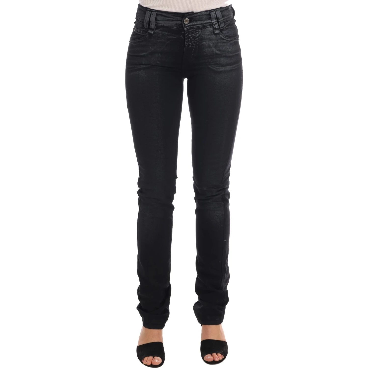 Gray Wash Cotton Stretch Regular Fit Jeans