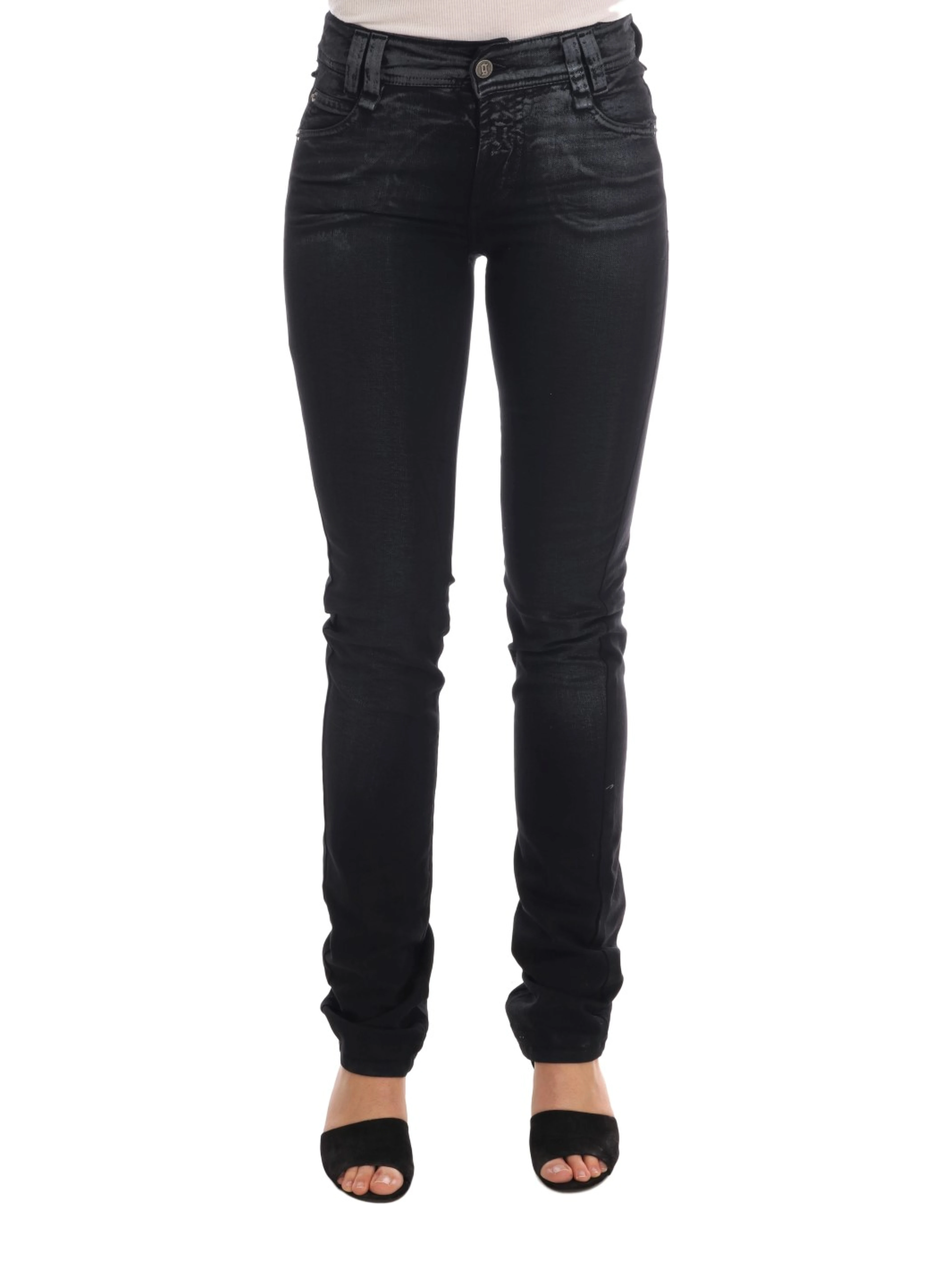 Gray Wash Cotton Stretch Regular Fit Jeans