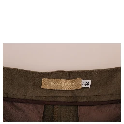 Brown Velvet Bermuda Shorts